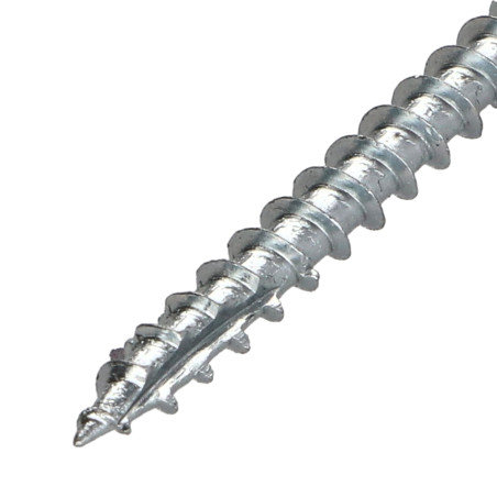 1 x Chipboard Screw Tekor Countersunk Head With Serration 5X100 Thread Length: 60 T25 Zinc Plated cut Type 17