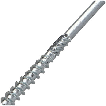 1 x Chipboard Screw Tekor Countersunk Head With Serration 5X100 Thread Length: 60 T25 Zinc Plated cut Type 17