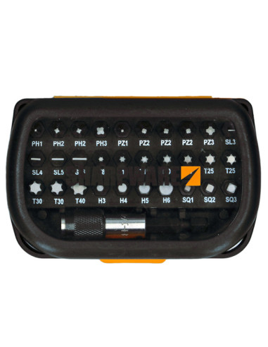 1 x Set of 30 Bit Phillips Pozi TX Slotted H +...