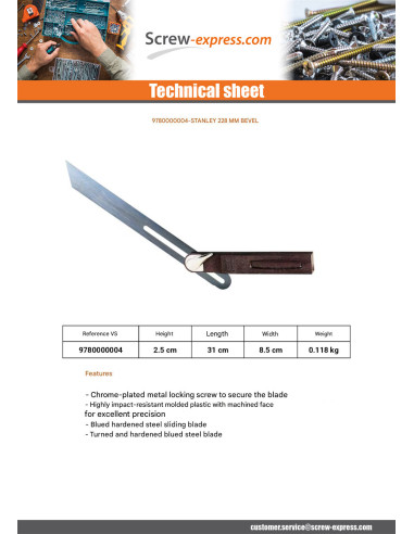 1 x FALSE Bracket STANLEY 228 MM