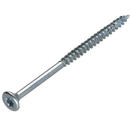 1 x Chipboard Screw Tekor Countersunk Head With Serration 6X60 Thread Length: 36 T30 Zinc Plated cut Type 17