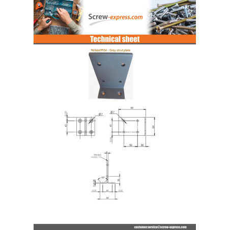 1 x PLATINUM 66X99 Grey BLEABLE+SPLIT