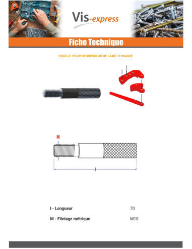 1 x Anchor Linch Pin deck board straightener