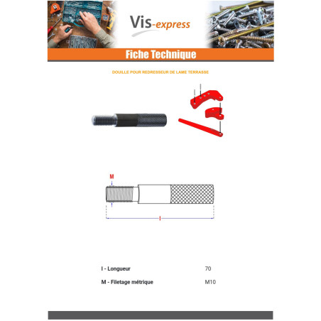 1 x Anchor Linch Pin deck board straightener