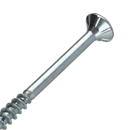 1 x Chipboard Screw Tekor Countersunk Head With Serration 3.5X60 Thread Length: 36 T15 Zinc Plated cut Type 17