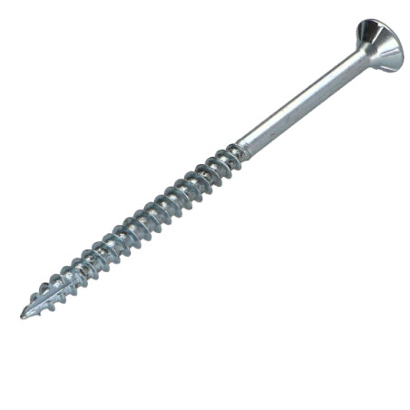 1 x Chipboard Screw Tekor Countersunk Head With Serration 4X70 Thread Length: 42 T20 Zinc Plated cut Type 17