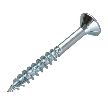 1 x Chipboard Screw Tekor Countersunk Head With Serration 4.5X35 Thread Length: 25 T25 Zinc Plated