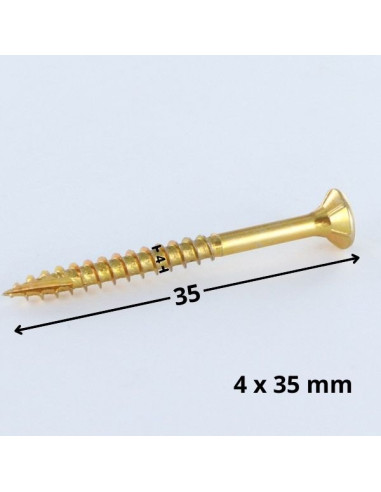 1 x Chipboard Screw Tekor Countersunk Head With...