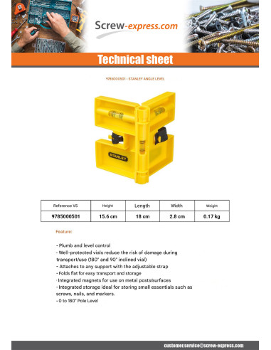1 x Angle level STANLEY