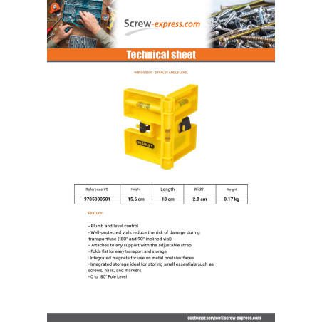 1 x Angle level STANLEY