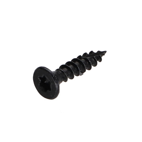 1 x Chipboard Screw Tekor Countersunk Head With Serration 4X20 T20 Black Zinc Plated