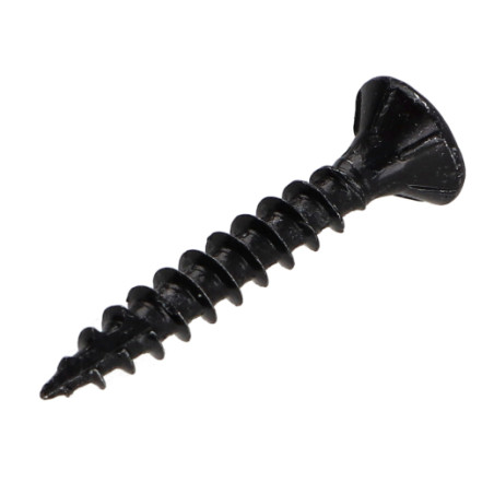1 x Chipboard Screw Tekor Countersunk Head With Serration 4X35 T20 Black Zinc Plated