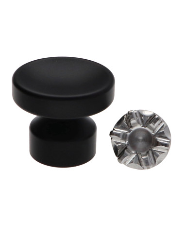 1 x Coat hook decorative Aluminium Black with...