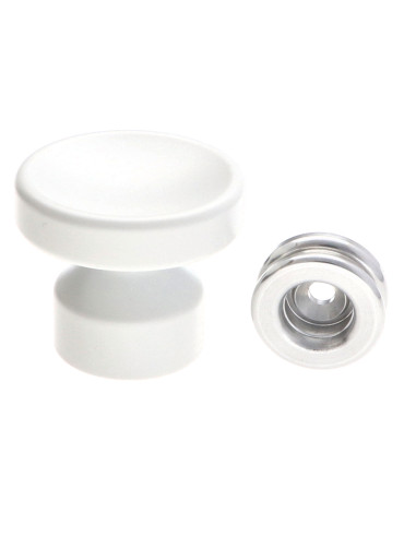 1 x Coat hook decorative Aluminium White with...