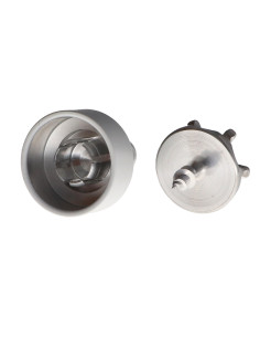 Hook decorative Aluminium White with fixing for... 2