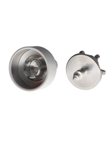 1 x Hook decorative Aluminium White with fixing...