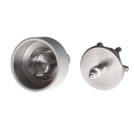 1 x Hook decorative Aluminium White with fixing for plasterboard L'ATTACHANTE