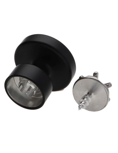 1 x Coat hook decorative Aluminium Black with...