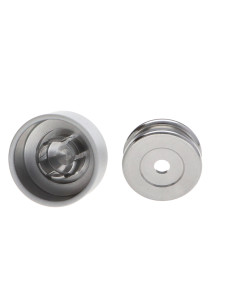 Hook decorative Aluminium White with fixing... 2