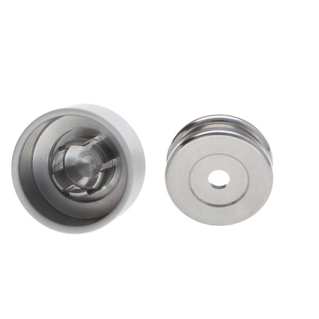 1 x Hook decorative Aluminium White with fixing multi-material L'ATTACHANTE