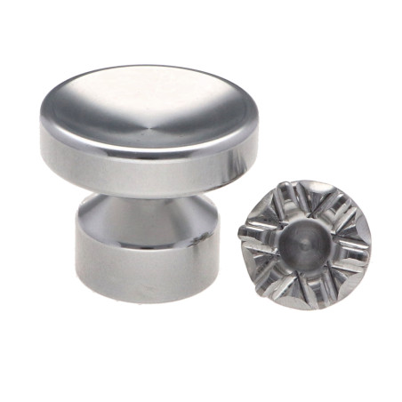 1 x Coat hook decorative Aluminium with fixing for plasterboard L'ATTACHANTE