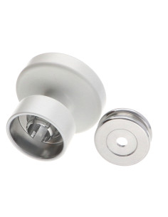 Coat hook decorative Aluminium White with fixing... 2