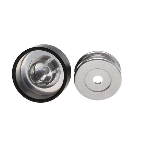 1 x Hook decorative Aluminium Black with fixing multi-material L'ATTACHANTE