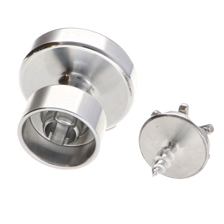 1 x Coat hook decorative Aluminium with fixing for plasterboard L'ATTACHANTE