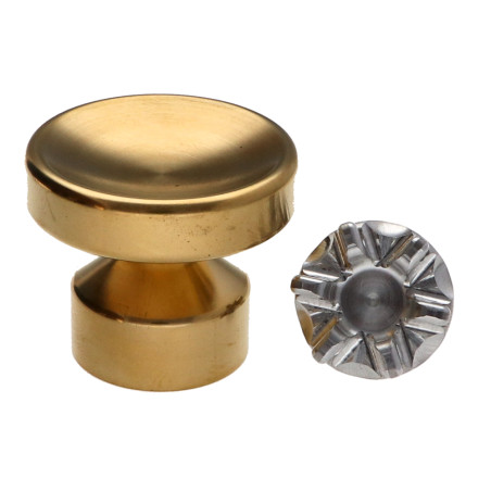 1 x Coat hook decorative Brass with fixing for plasterboard L'ATTACHANTE