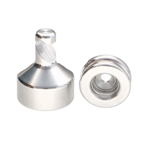 1 x Hook decorative Aluminium with fixing multi-material L'ATTACHANTE