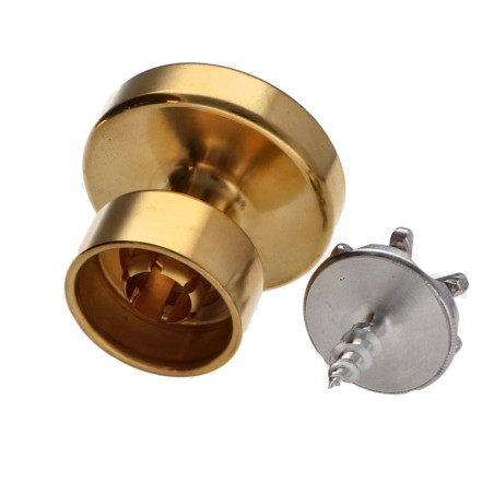 1 x Coat hook decorative Brass with fixing for plasterboard L'ATTACHANTE