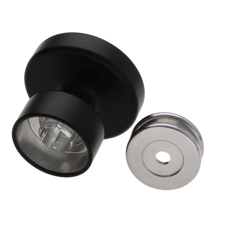 1 x Coat hook decorative Aluminium Black with fixing multi-material L'ATTACHANTE