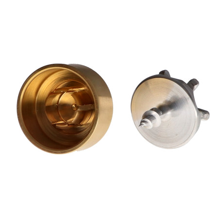 1 x Hook decorative Brass with fixing for plasterboard L'ATTACHANTE