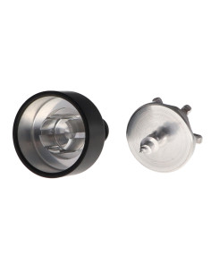 Hook decorative Aluminium Black with fixing for... 2