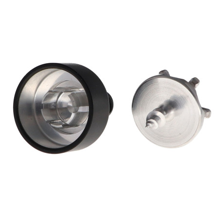 1 x Hook decorative Aluminium Black with fixing for plasterboard L'ATTACHANTE