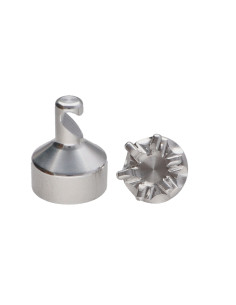 Hook decorative Aluminium with fixing for plasterboard...