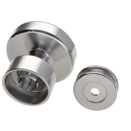 1 x Coat hook decorative Aluminium with fixing multi-material L'ATTACHANTE