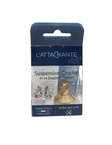 1 x Hook decorative Brass with fixing for...