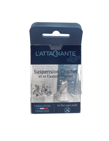 1 x Hook decorative Aluminium with fixing for...