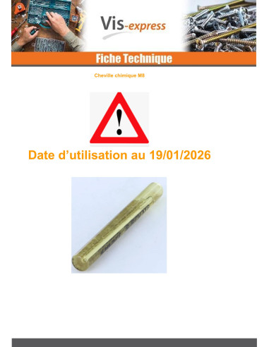 1 x Chemical Anchor Capsule M8