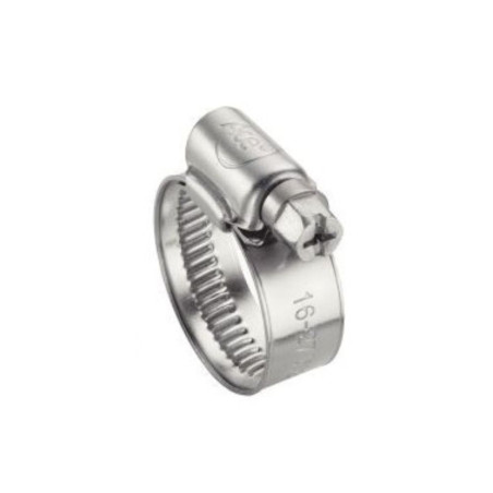 1 x Hose clamp non-perforated band of 12MM Diameter 190 to 210 Plain W1Zinc Plated