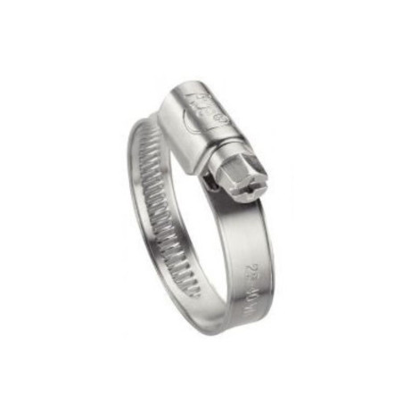 1 x Hose clamp non-perforated band of 9MM Diameter 8 to 12 Plain W1Zinc Plated