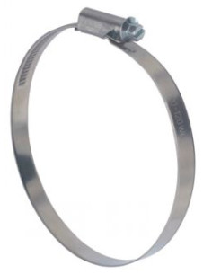 Hose clamp offset head non-perforated band of 9 Diameter...
