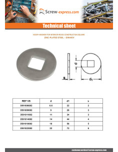 Washer Especially For Wood Constructions Type V 9X28X3... 2