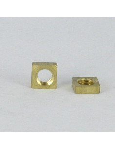 Square Nut Brass M4 6X6X2