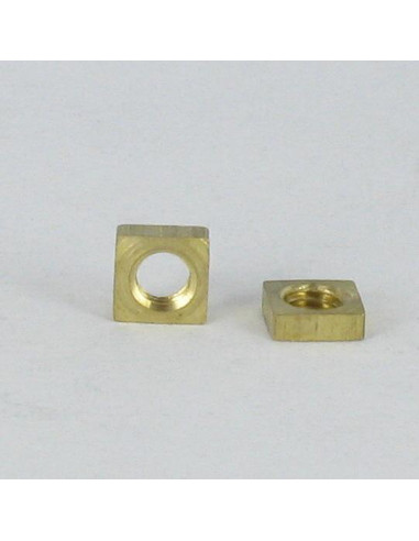1 x Nut Square Brass M4 6X6X2