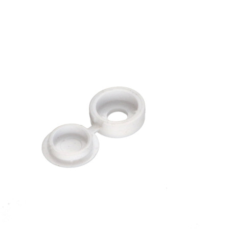 1 x Cover Cap Rivet Plastique White