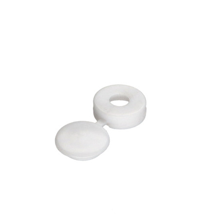 1 x Cover Cap Rivet Plastique White