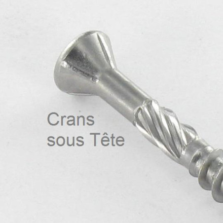 1 x Decking Screw TEKOR Pan Countersunk Head T25 5X60 cut Type 17 Drilling Point Stainless Steel C2