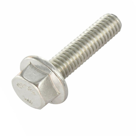 1 x Machine Screw Hexagonal Head Flange With Serration M10X35 Stainless Steel A4